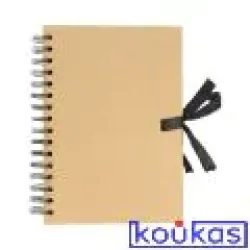 Βιβλιο ευχών εντυπώσεων Κραφτ σπιράλ Α5/40Φ.