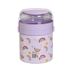THERMOS FOOD JAR 450ML - PURPLE RAINBOWS