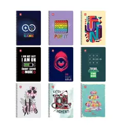 4544-13 ΤΕΤΡ.ΣΠΙΡΑΛ TRENDY Α4 4ΘΕΜ. 120Φ 120Φ