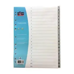 ΔΙΑΧΩΡΙΣΤΙΚΑ EX-OFFICE ΕΥΡΕΤΗΡΙΑ Α-Ω ΜΕΓΑΛΑ Α4 PP ΓΚΡΙ