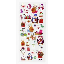ΑΥΤΟΚΟΛΛΗΤΑ STICKERS 747 XMAS SANTA'S HELP 31X11CM