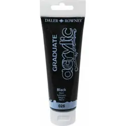 ΧΡΩΜΑ GRADUATE ACRYLIC 120ml ΜΑΥΡΟ