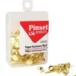 Διπλόκαρφα Pinset +EFO Νο3 100τεμ 3/4" 19mm