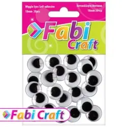 ΑΥΤΟΚΟΛΛΗΤΑ ΜΑΤΑΚΙΑ FABI 18MM 20 ΤΜΧ.