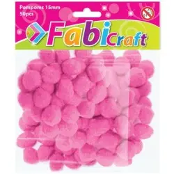 POMPOMS FABI 1.5MM 50ΤΕΜ ΡΟΖ