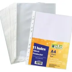 Ζελατίνες με 11 Τρύπες +Efo Α4 Νο4 100τεμ