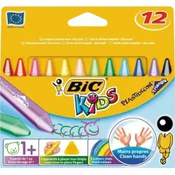 BIC KIDS PLASTICDECOR TRIANGLE ΣΕΤ ΚΗΡΟΜΠΟΓΙΕΣ 12 ΤΜΧ.