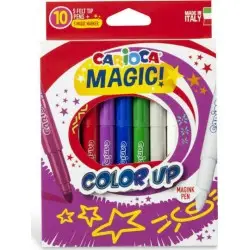 CARIOCA MAGIC COLOR UP ΜΑΓΙΚΟΙ ΜΑΡΚΑΔΟΡΟΙ ΖΩΓΡΑΦΙΚΗΣ ΧΟΝΔΡΟΙ ΣΕ 10 ΧΡΩΜΑΤΑ