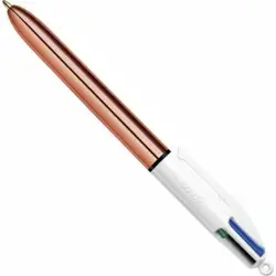 BIC ΣΤΥΛΟ BALLPOINT 1.0MM ΜΕ ΠΟΛΥΧΡΩΜΟ ΜΕΛΑΝΙ COLORS SHINE ROSE GOLD