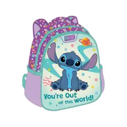 Must Τσάντα Πλάτης Νηπίου με 2 Θήκες 27x10x31εκ. Disney Stitch You 're Out Of This World