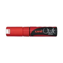 UNI BALL CHALK MARKER ΜΑΡΚΑΔΟΡΟΣ ΥΓΡΗΣ ΚΙΜΩΛΙΑΣ ΚΟΚΚΙΝΟ PWE-8K