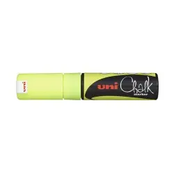 UNI BALL CHALK MARKER ΜΑΡΚΑΔΟΡΟΣ ΥΓΡΗΣ ΚΙΜΩΛΙΑΣ ΦΩΣ.- ΚΙΤΡΙΝΟ PWE-8K