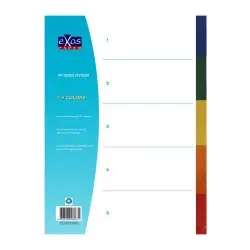 ΔΙΑΧΩΡΙΣΤΙΚΑ EX-OFFICE 5 ΘΕΣΕΩΝ PP Α4 ΧΡΩΜΑΤΙΣΤΑ