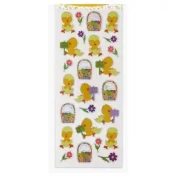 ΑΥΤΟΚΟΛΛΗΤΑ STICKERS 1719 EASTER CHICKS 31X11cm