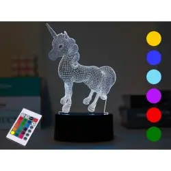 ΛΑΜΠΑ i-TOTAL XL2336 3D LED UNICORN 13x20,5cm