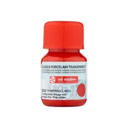 Royal Talens Art Creation Glass & Porcelain Transparent Υγρό Χρώμα Χειροτεχνίας κόκκινο για Πορσελάνη και Γυαλί 3023 30ml