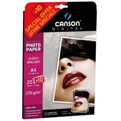 Φωτογραφικό χαρτί 20+10τεμ. Α4 270gr. Canson