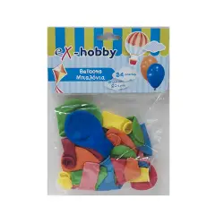 ΜΠΑΛΟΝΙΑ eX-HOBBY 21-29cm ASSORTED 24τεμ