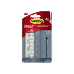 ΔΙΑΧΕΙΡΙΣΤΗΣ 3Μ COMMAND 17017 CLEAR ΚΑΛΩΔΙΩΝ 4 τεμ