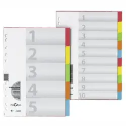 ΔΙΑΧΩΡΙΣΤΙΚΑ ΚΛΑΣΕΡ ΧΑΡΤΙΝΑ PRAGNA ΣΕΤ ΤΩΝ 6 ΧΡΩΜ ΧΧL