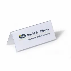 ΘΗΚΗ PVC Λ DURABLE NAME HOLDER 61mm/122Χ150mm