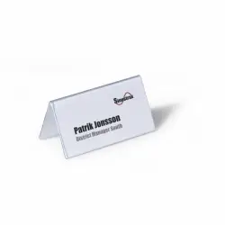 ΘΗΚΗ PVC Λ DURABLE NAME HOLDER 52mm/104Χ100mm