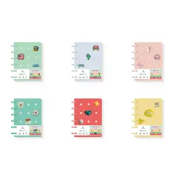 ΣΗΜΕΙΩΜΑΤΑΡΙΑ CROQNOTES ME ΔΙΑΚΟΣΜ.PINS A6 6ΧΡΩΜ