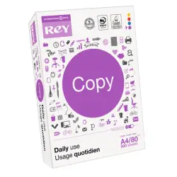 Rey Copy A4 80gsm - 500sheet (Αγορά πολλαπλάσια των 5 δεσμίδων)