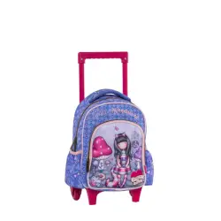 ΣΧΟΛΙΚΗ ΤΣΑΝΤΑ TROLLEY ΝΗΠΙΟΥ SANTORO GORJUSS - CHESHIRE CAT (LILA) 237242 (2023)