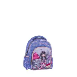 ΣΧΟΛΙΚΗ ΤΣΑΝΤΑ ΠΛΑΤΗΣ ΝΗΠΙΟΥ SANTORO GORJUSS - CHESHIRE CAT (LILA) 237292 (2023)