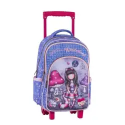 ΣΧΟΛΙΚΗ ΤΣΑΝΤΑ TROLLEY SANTORO GORJUSS - CHESHIRE CAT (LILA) 237252 (2023)