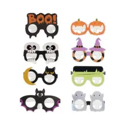 ΣΕΤ 8 HALLOWEEN ΧΑΡΤΙΝΑ ΓΥΑΛΙΑ LEGAMI - HALLOWEEN-THEMED PAPER PARTY EYEGLASSES HPE0002