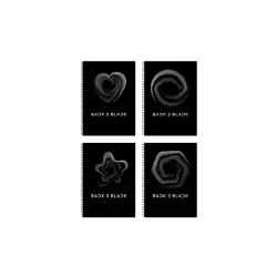 A&G PAPER Back To Black Τετράδιο Σπιράλ A4 21X29.7 Εκ. 1 Θεμάτων - 5 Σχέδια 32089