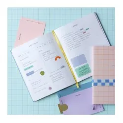 Kikkerland Σημειωματάριο Ημερήσιο Πλάνο Χωρίς Ημερομηνία - Πολύχρωμο