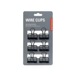 ΣΕΤ 6 ΚΛΙΠ ΜΑΥΡΟ KIKKERLAND