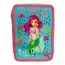 Σχολική Κασετίνα Διπλή Γεμάτη Disney Princess Ariel Bold And Curious Must