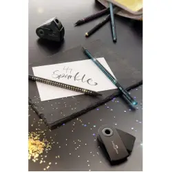 ΜΟΛΥΒΙ FABER CASTELL ΜΑΥΡΟ SPARKLE ΡΟΖΕ