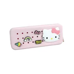 ΚΑΣΕΤΙΝΑ GIM ΣΙΛΙΚΟΝΗΣ ΟΡΘΟΓΩΝΙΑ ΜΕ PINS ΡΟΖ HELLO KITTY 335-77152