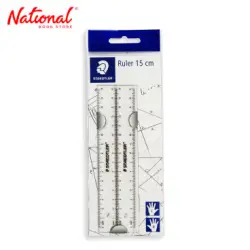 Χάρακας Staedtler Πλαστικός Διαφανής 15cm 6 ίντσες 562152PB 2 τεμ.
