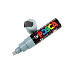 UNI POSCA ΜΑΡΚΑΔΟΡΟΣ 8K ΧΟΝΤΡΟΣ ΓΚΡΙ