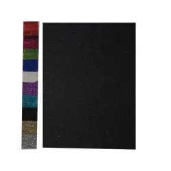 Χαρτόνι 50x70cm 250gr. Glitter Black