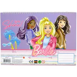 GIM ΜΠΛΟΚ ΖΩΓΡΑΦΙΚΗΣ BARBIE PAINTS  23X33 40 ΦΥΛΛΩΝ + ΑΥΤΟΚΟΛΛΗΤΑ