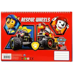 GIM ΜΠΛΟΚ ΖΩΓΡΑΦΙΚΗΣ PAW PATROL RESCUE WHEELS  23X33 40 ΦΥΛΛΩΝ + ΑΥΤΟΚΟΛΛΗΤΑ