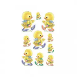 BSB ΑΥΤΟΚΟΛΛΗΤΑ BLISTER 3 ΦΥΛΛΑ 7.8x12.5cm ΠΑΣΧΑ ΚΟΤΟΠΟΥΛΑΚΙΑ