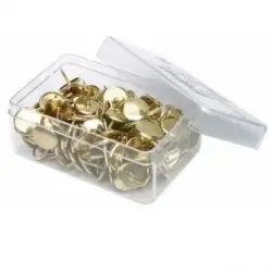 ΠΙΝΕΖΕΣ ALCO ΑΠΛΕΣ ΧΡΥΣΕΣ ΚΟΥΤΙ 100 ΤΕΜ