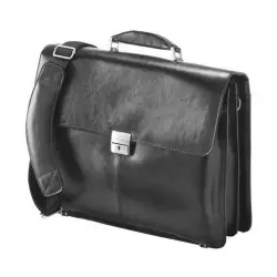 FALCON ΔΕΡΜΑΤΙΝΗ ΤΣΑΝΤΑ ΜΑΥΡΗ 16"