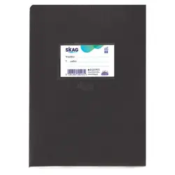 SKAG ΤΕΤΡΑΔΙΟ ΚΑΡΦΙΤΣΑ SUPER ΔΙΕΘΝΕΣ 17x25cm ΜΑΥΡΟ 50 ΦΥΛΛΑ ΡΙΓΕ
