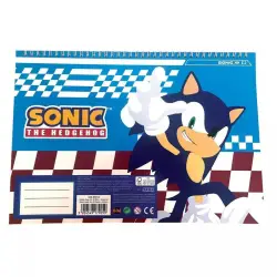 GIM ΜΠΛΟΚ ΖΩΓΡΑΦΙΚΗΣ ΜΕ ΑΥΤΟΚΟΛΛΗΤΑ 23x33cm 40φ SONIC CLASSIC