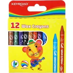 KEYROAD WAX CRAYONS COLORS 12 ΧΡΩΜΑΤΑ