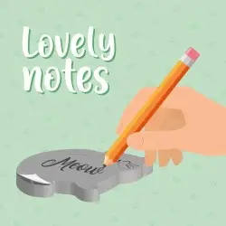 LOVELY NOTES - ADHESIVE NOTEPAD - KITTΥ LEGAMI (ADK0001)